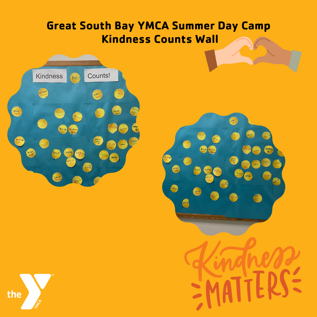 Great South Bay YMCA Summer Day Camp Kindness Counts Wall (1)-1